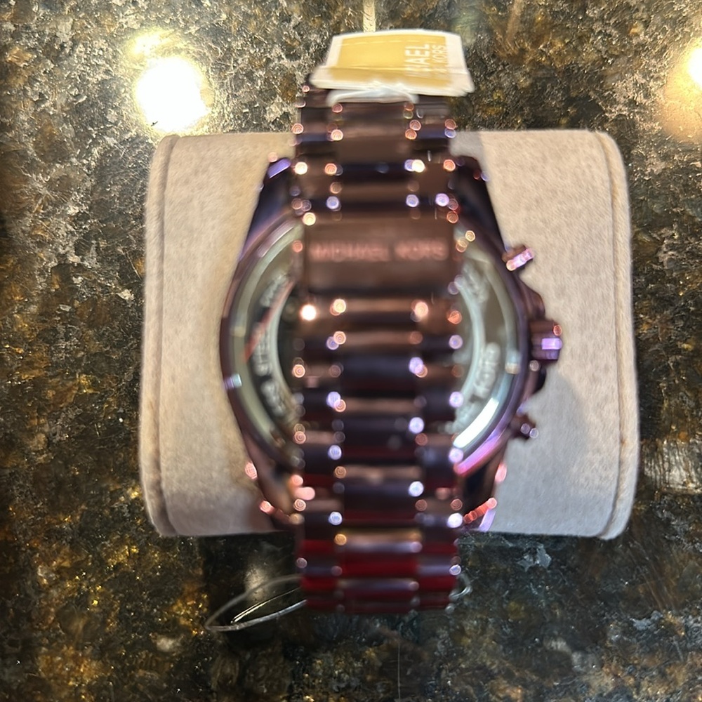 Michael Kors Purple Chronograph Watch - Picture 5 of 7